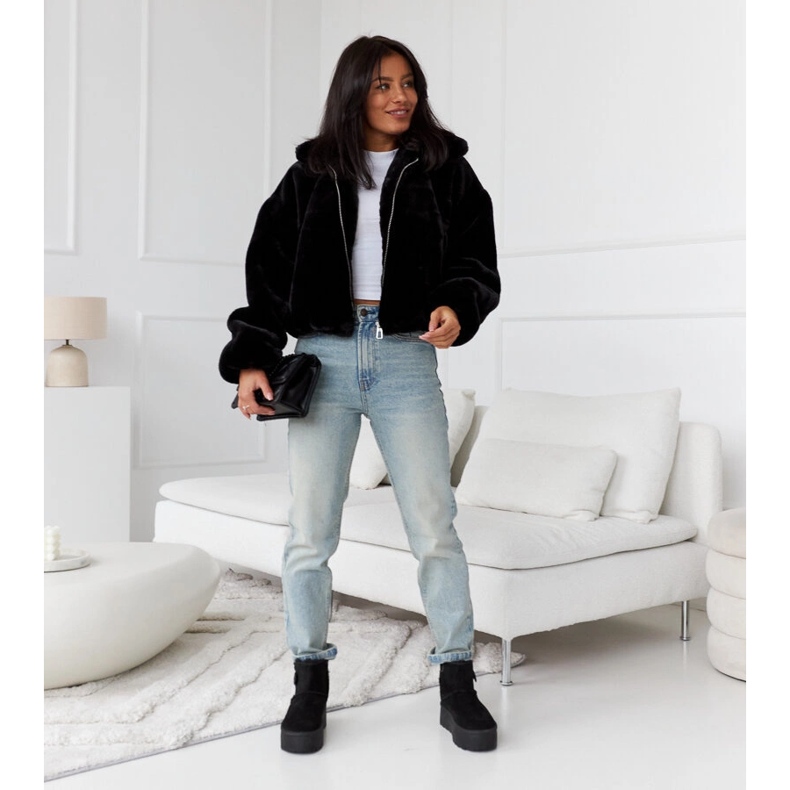 Schwarze, kurze, isolierte Schneestiefel von Casimiro 1