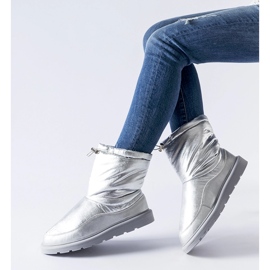 Silberne, isolierte Whitetail-Schneestiefel silber- 1