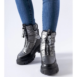 Isolierte Moorhead-Schneestiefel in Graphit und Schwarz grau 1