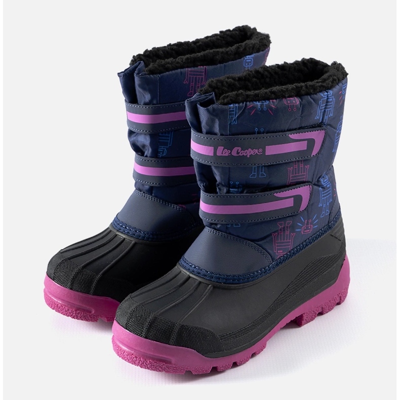 Marineblaue Schneestiefel Lee Cooper LCJ-23-44-2007K 1