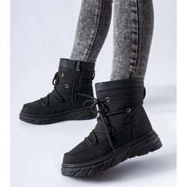 Schwarze, matte, isolierte Jamison-Schneestiefel 1