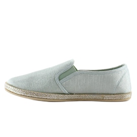 Espadrilles zum Hineinschlüpfen Glamour JX16 Grün 1