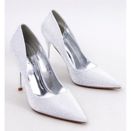 Glänzende High Heels mit Diamoi-Silberpartikeln silber- 1