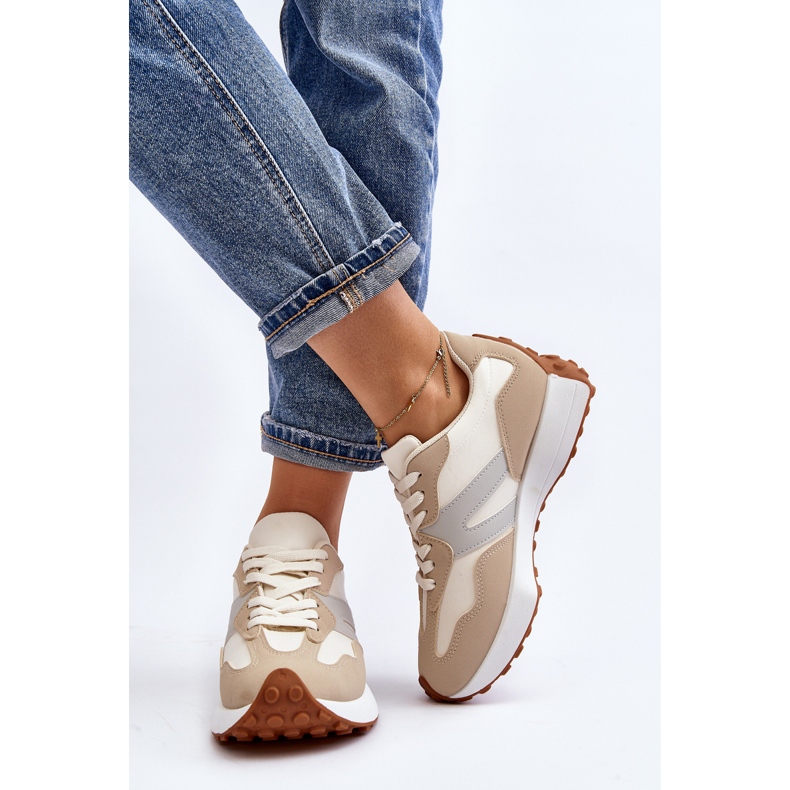 Beige Chloette Damen-Sportschuhe 1