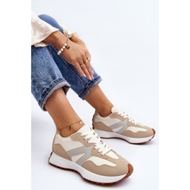 Beige Chloette Damen-Sportschuhe 2