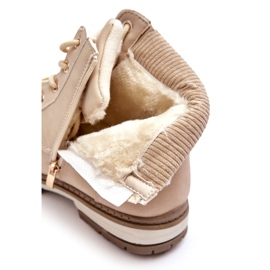 News Isolierte Lederstiefel für Damen Beige Bimena 1