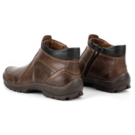 Olivier Herren-Winterstiefel aus Leder 352MP dunkelbraun 4