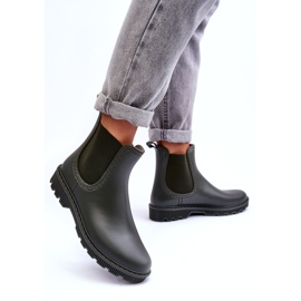 Damen Slip -Green Matte Galoshes grün 1