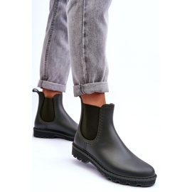 Damen Slip -Green Matte Galoshes grün 2