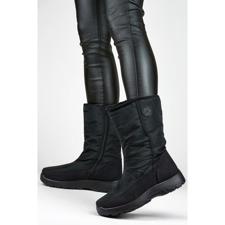 Warme, bequeme Stiefel, Winterschneestiefel schwarz 2