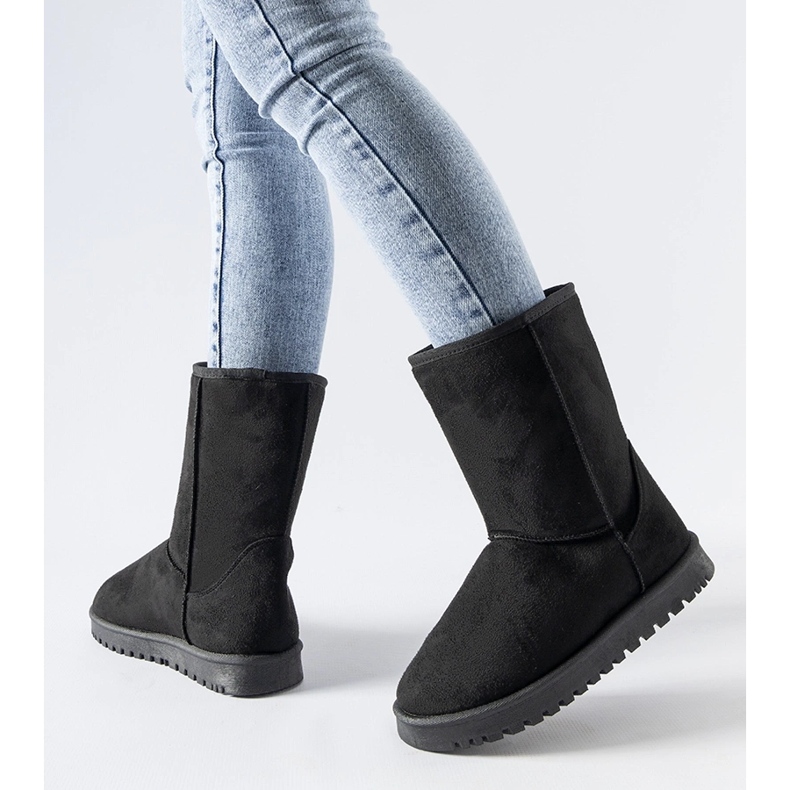 Schwarze isolierte klassische Ireneo-Schneestiefel 1