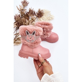 Rosa Lunami Kinder-Schneestiefel mit Fell 2