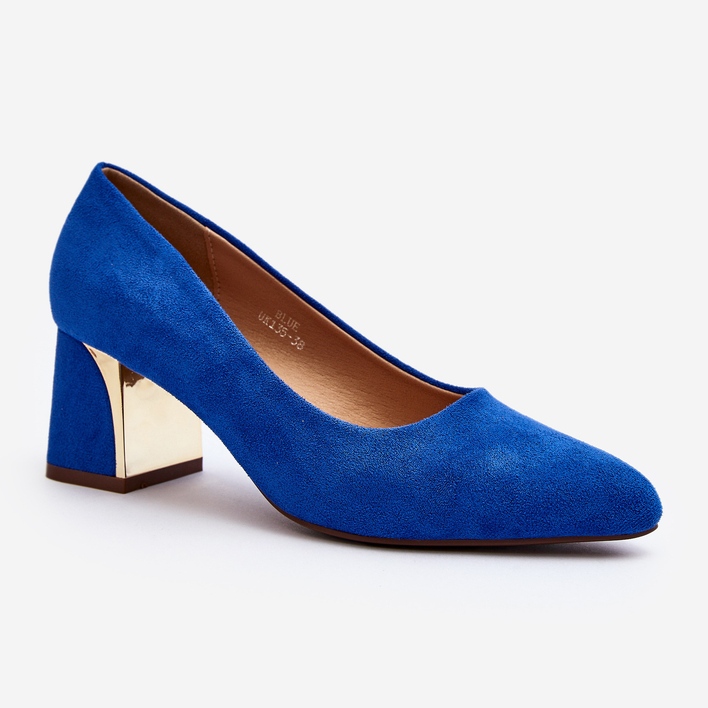 Blaue Stelloria-Pumps mit hohem Absatz 1