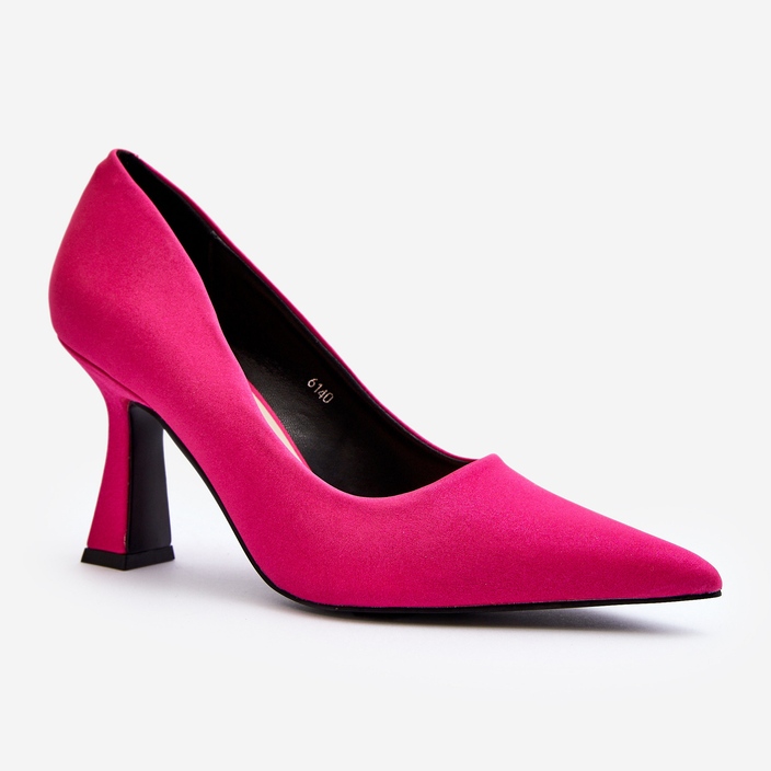 Klassische High Heels mit spitzer Zehenpartie in Fuchsia von Delimena rosa 2
