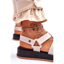 ZAXY Vegane Klettsandalen für Damen JJ285015 Hellbeige 3