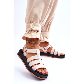 ZAXY Vegane Klettsandalen für Damen JJ285015 Hellbeige 1