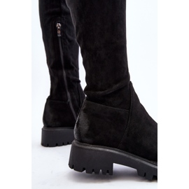 Flache Overknee-Stiefel für Damen La.Fi 270068B-SU Schwarz 4
