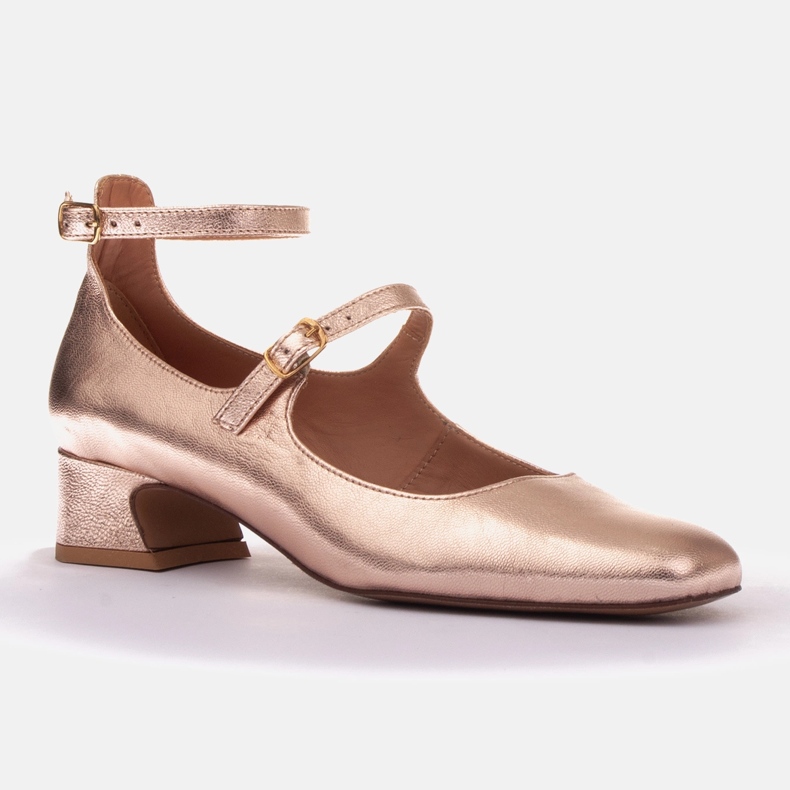 Marco Shoes Pumps im Mary-Jane-Stil golden 1
