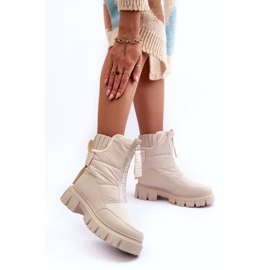 NEWS Hochisolierte Schneestiefel für Damen Beige Freoc 3