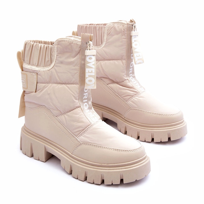 NEWS Hochisolierte Schneestiefel für Damen Beige Freoc 1