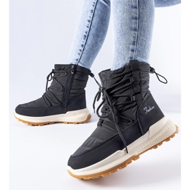 Schwarze, isolierte Stephen-Schneestiefel 1