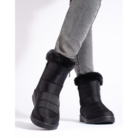 W. Potocki Schwarze Damen-Schneestiefel von Potocki 2