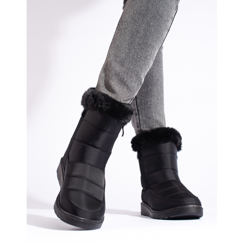 W. Potocki Schwarze Damen-Schneestiefel von Potocki 2