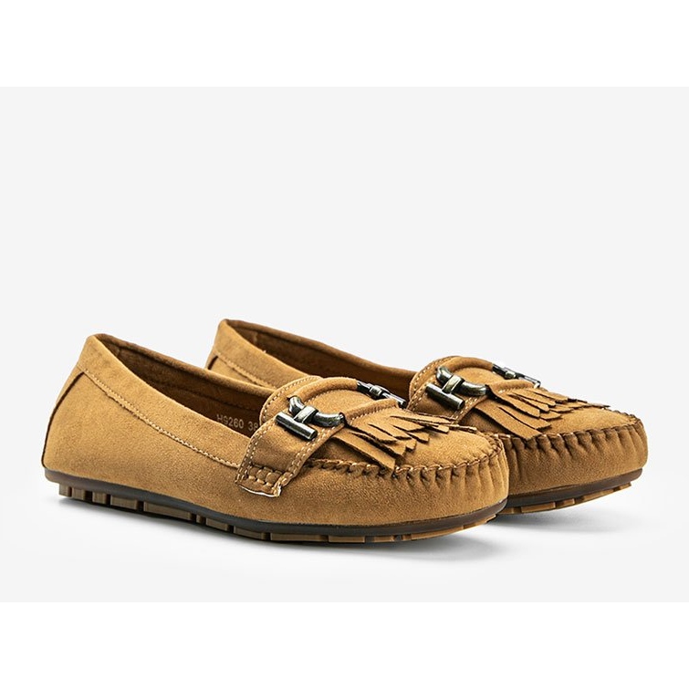 Braune Loafer aus Öko-Wildleder von Maia 1