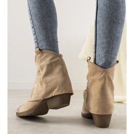 Beige Damen Cowboystiefel Belloci 1