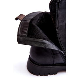 Öko-Leder-Stiefel der schwarzen Arbeiter von Frauen 1