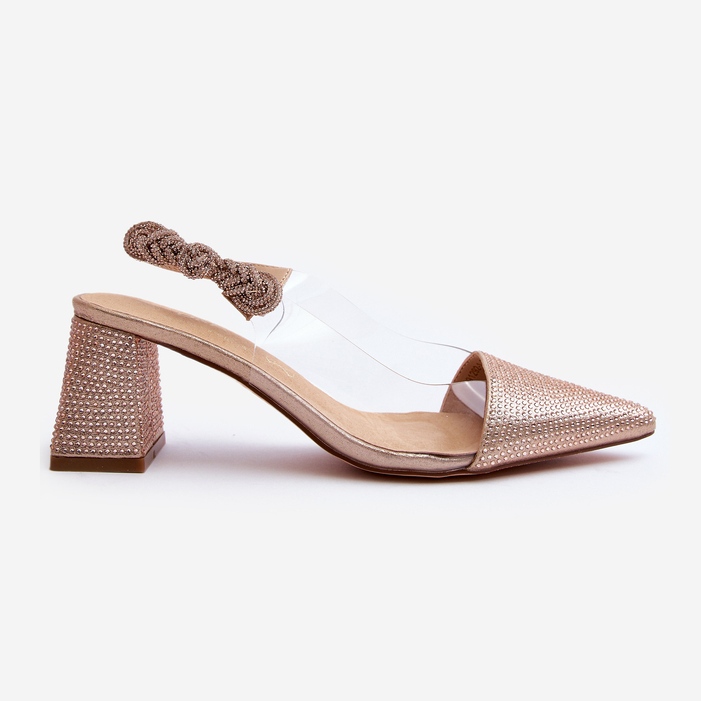 Elegante Pumps mit spitzer Zehenpartie D&amp;A MR91292-1 Champagner golden 1