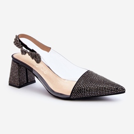 Elegante Pumps mit spitzer Zehenpartie D&amp;A MR91292-1 Schwarz 2