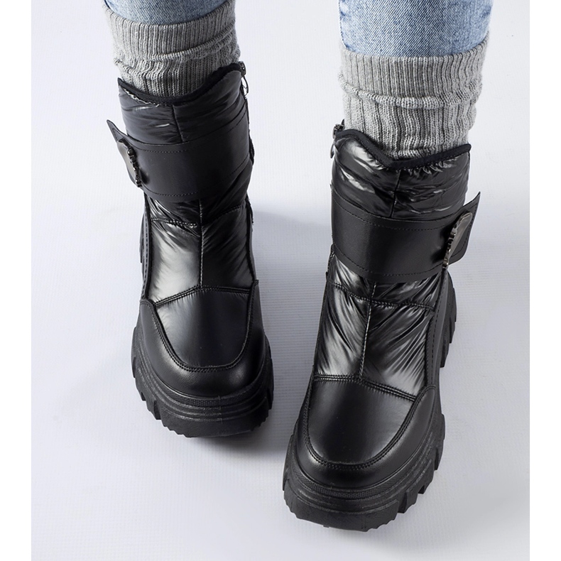 Schwarze, isolierte Mejia-Schneestiefel 1