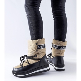 Dunkelbeige Vineyard-Plateau-Schneestiefel 1