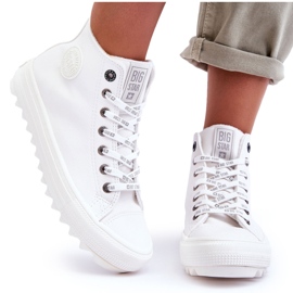 Damen Sneaker Big Star High Warmweiß GG274108 4