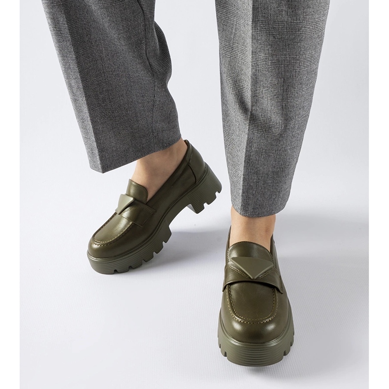 Grüne Mokassins mit massiver Eligio-Sohle 2