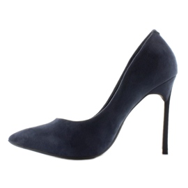 Elegante Pumps auf dem originalen 5051 Navy Absatz marineblau 1