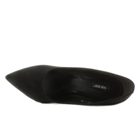 Elegante Pumps mit originellem Absatz schwarz 2