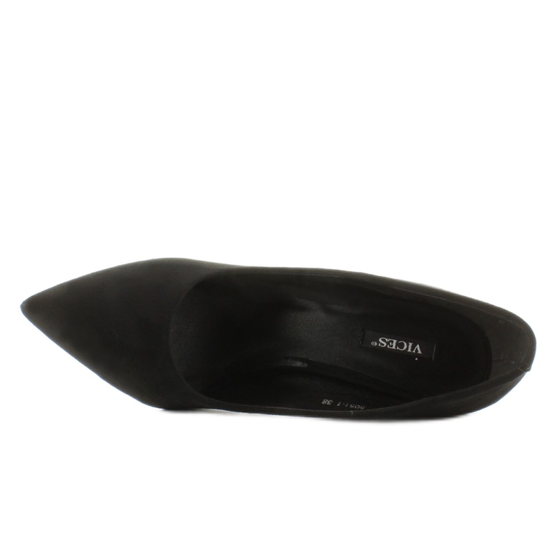 Elegante Pumps mit originellem Absatz schwarz 2