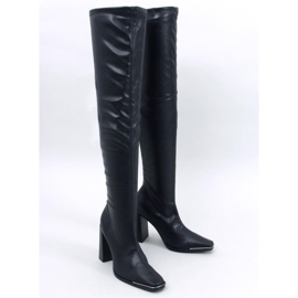 Marlone Schwarze Pantoletten mit hohen Absätzen 1