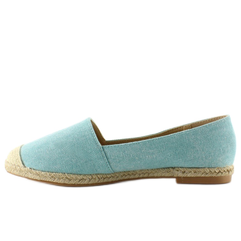 Espadrilles mit Zehenkappe aus Leinen JH23P L. Blau 1