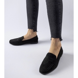 Schwarze Medford-Mokassins aus Öko-Wildleder 1