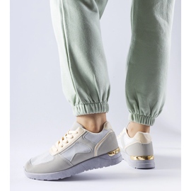 Graue Sneakers aus Gallo-kombinierten Materialien 1