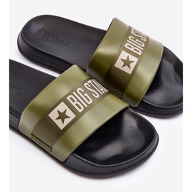 Klassische Herren-Flip-Flops Big Star LL174458 Khaki grün 1