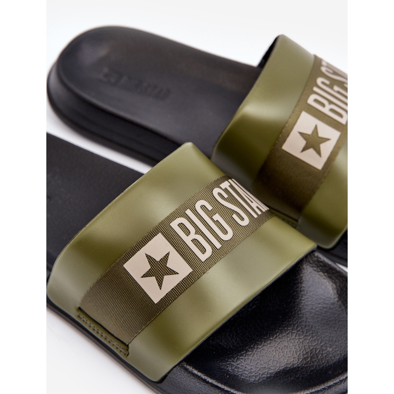 Klassische Herren-Flip-Flops Big Star LL174458 Khaki grün 2