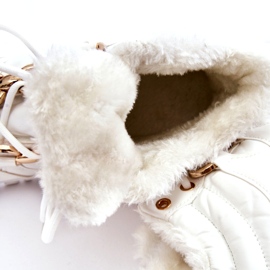 Isolierte Sportstiefel für Damen mit Schnürung Trappers White Bastini weiß 7