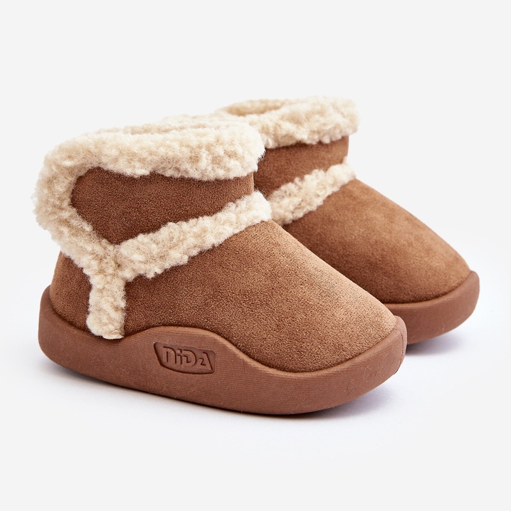 Camel Unitia Kinder-Schneestiefel mit Klettverschluss braun 1