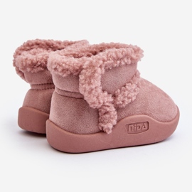 Kinder-Schneestiefel mit Klettverschluss, Rosa, Unitia 4