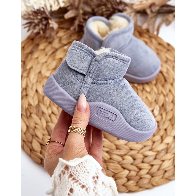 Blaue Benigna-Kinderschneestiefel mit Fellisolierung 2