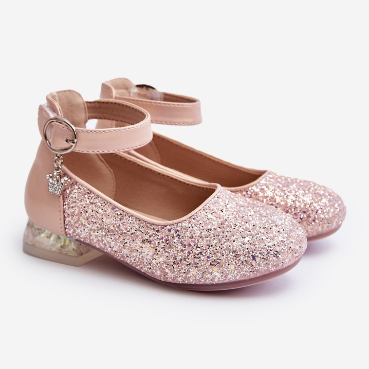 Rosa Pardride Glitzer-Ballerinas für Kinder 1